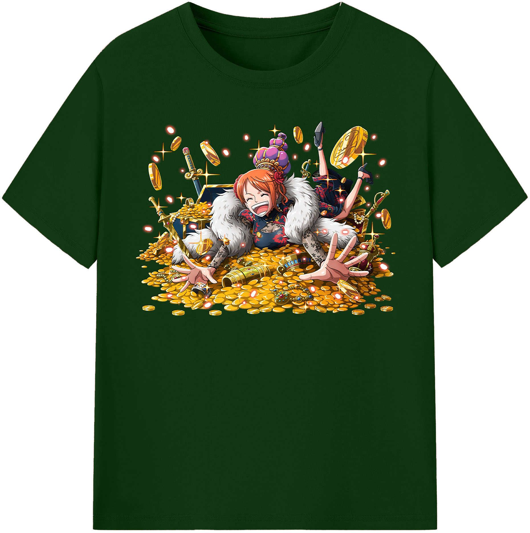 ワンピース ナミ ONE PIECE Nami 綿100％半袖Tシャツ（フロントプリント）
